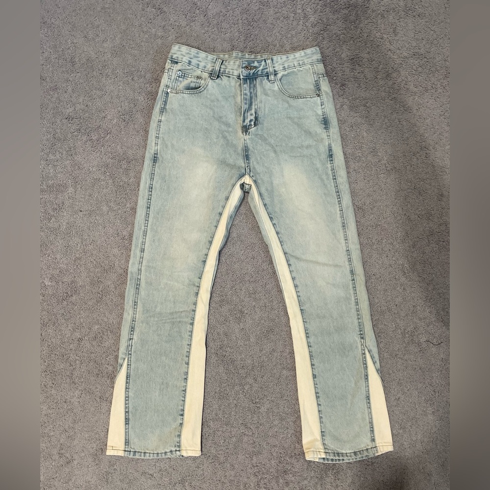 Flared Blue Denim